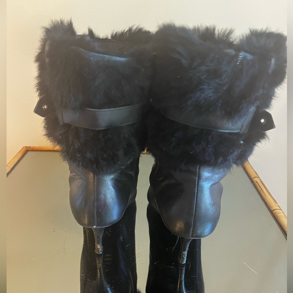 Fur Stillettos w/ Buckling - Picture 3 of 4